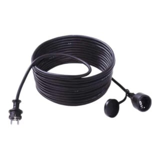 Bachmann Rallonge prise de terre 25 m, noir 343.172