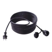 Bachmann Rallonge prise de terre 25 m, noir 343.172-1