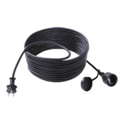 Bachmann Rallonge prise de terre 25 m, noir 343.172-4