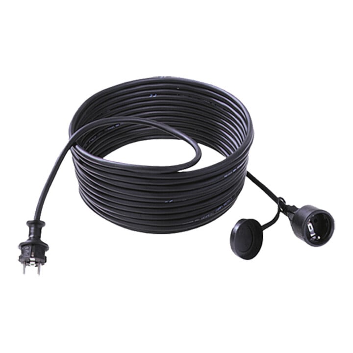 Bachmann Rallonge prise de terre 25 m, noir 343.172