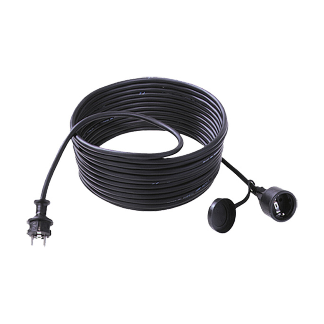 Bachmann Rallonge prise de terre 25 m, noir 343.172