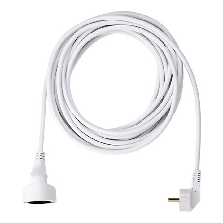 Bachmann Rallonge prise de terre PVC 10,00 m blanc 341.289