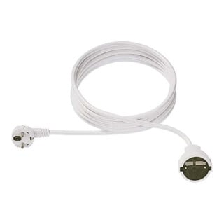 Bachmann Rallonge prise de terre PVC 3,00 m blanc 341.285