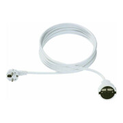 Bachmann Rallonge prise de terre PVC 3,00 m blanc 341.285-4