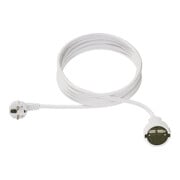 Bachmann Rallonge prise de terre PVC 5,00 m blanc 341.286-1