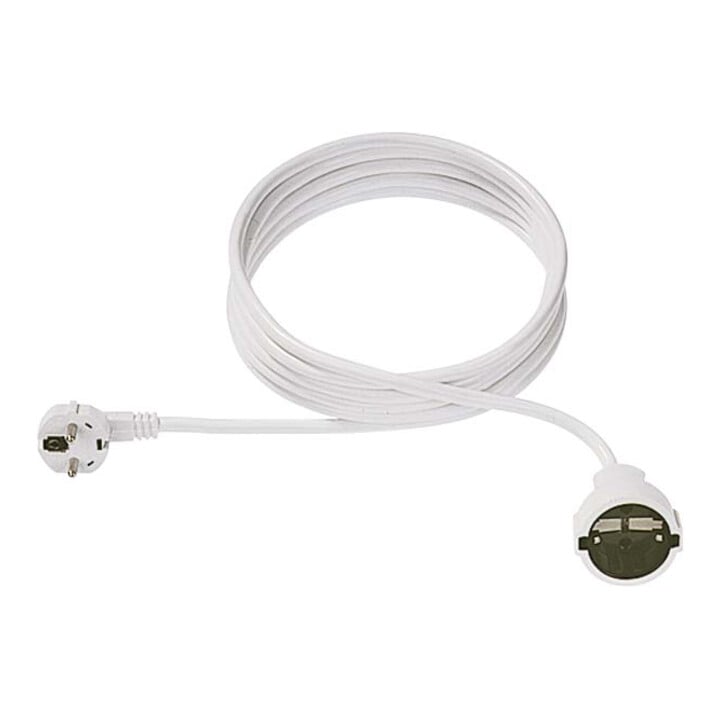 Bachmann Rallonge prise de terre PVC 5,00 m blanc 341.286