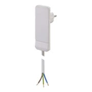 Bachmann Schutzkont.-Flachstecker ws, 1, 5m Ltg 933.004-1