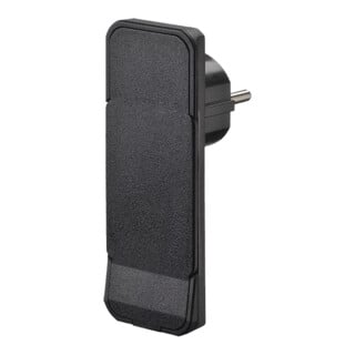 Bachmann Schutzkontakt-Flachstecker 933.001 schwarz ohne Leitung
