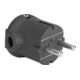 Bachmann Schutzkontakt-Stecker sw, Winkel 911.172-1