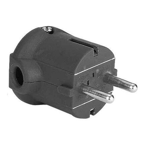 Bachmann Schutzkontakt-Stecker sw, Winkel 911.172