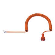 Bachmann Spiralleitung PUR 2,5m,orange 665.870
