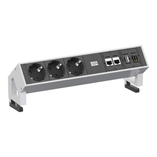 Bachmann Steckdoseneinheit 3xSchutzk.1xUSB 902.302