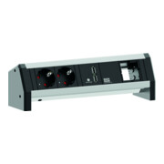 Bachmann Steckdoseneinheit Desk1 sw,2xSchutz.USB,1xCM 902.0182-3