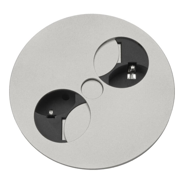 Bachmann Steckdoseneinheit TWIST sw 2xSchutzk. 931.000