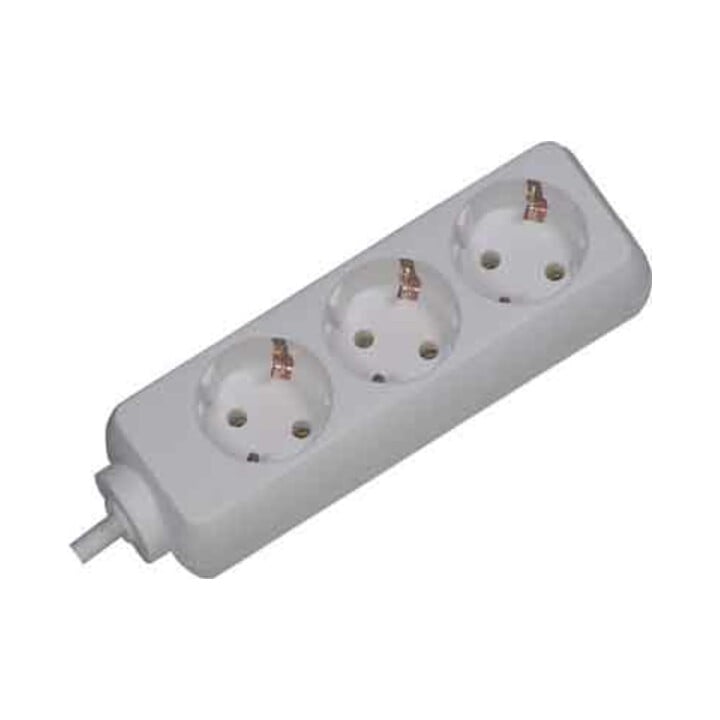 Bachmann Steckdosenleiste 3f. m.Winkelstecker ws 387.270S