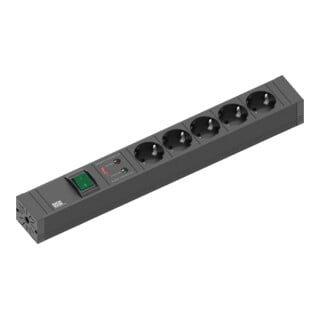 Bachmann Steckdosenleiste 5xSchutz Schalter Übersp. 2m 420.0022