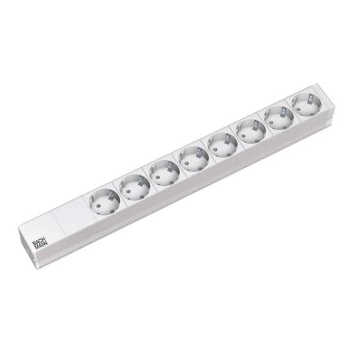 Bachmann Steckdosenleiste 8f. Schutzk., alu 333.416