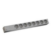 Bachmann Steckdosenleiste 8f. Schutzk., alu 333.416-3