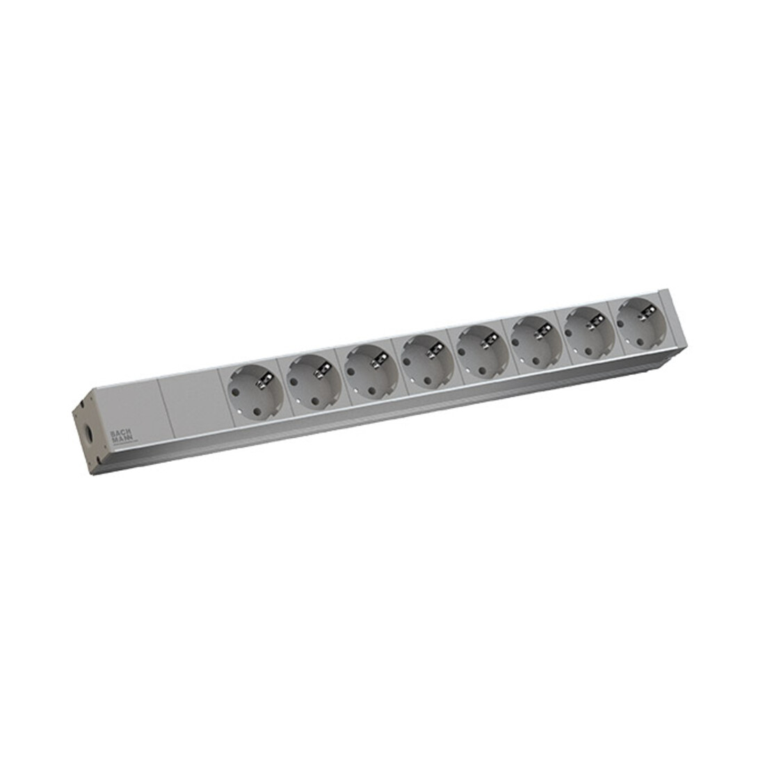 Bachmann Steckdosenleiste 8f. Schutzk., alu 333.416