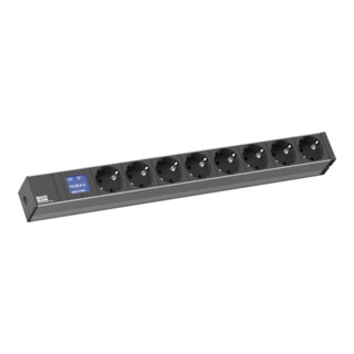 Bachmann Steckdosenleiste 8xSchutzk mit Amperemeter 800.2054