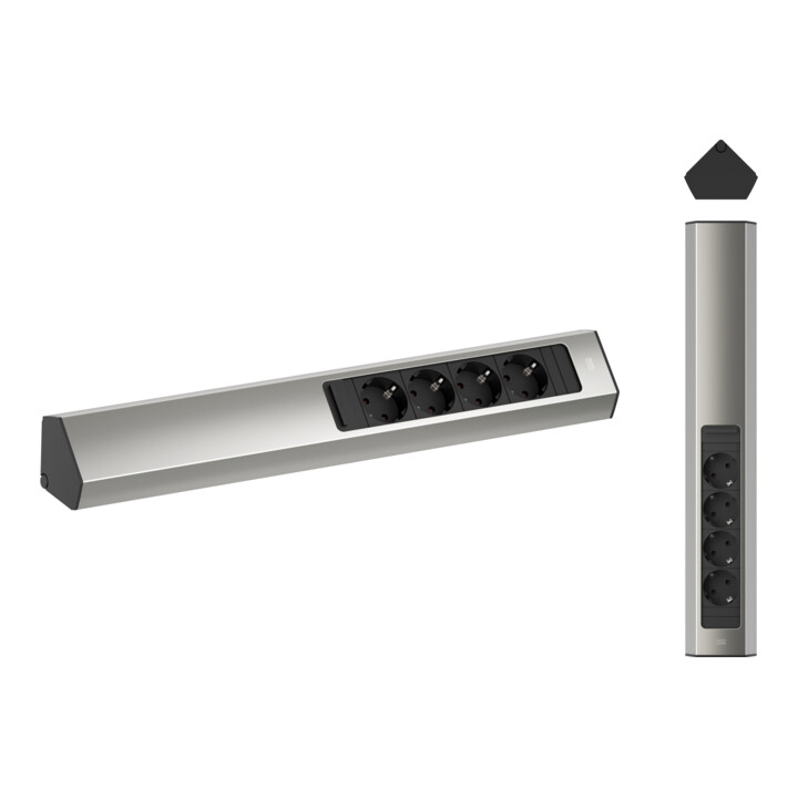 Bachmann Steckdosenleiste CASIA 2m Edelstahl-Optik 932.004