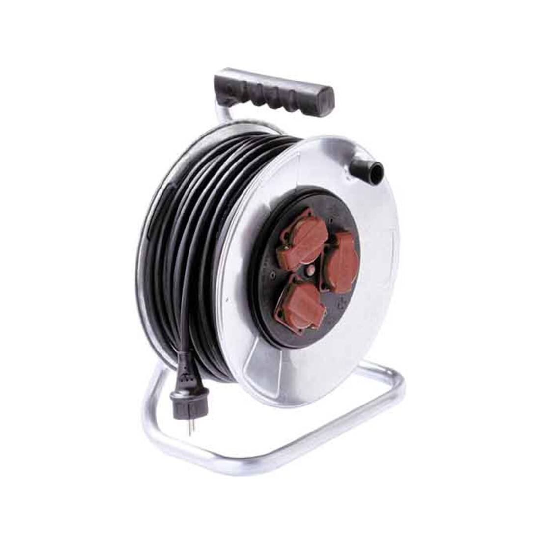 Bachmann Tambour de câble en tôle d'acier 40m H07RN-F 3G1,5mm² 398.180