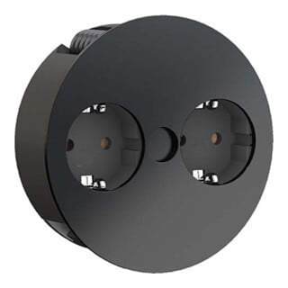 Bachmann TWIST Multiprise 2xCEE7/3 2m AEH noir 931.150