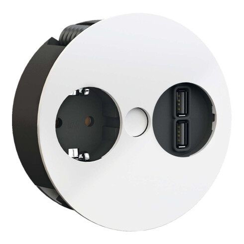Bachmann TWIST Steckdosenleiste 1xCEE7/3 1xUSB Char. 931.231