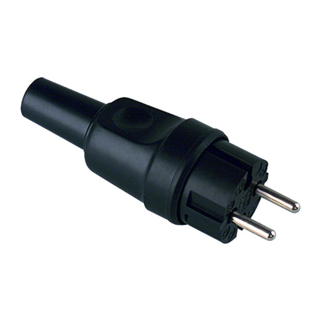 Bachmann Vollgummi-Konturenstecker 2-pol. sw 919.179
