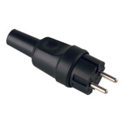 Bachmann Vollgummi-Konturenstecker 2-pol. sw 919.179-3