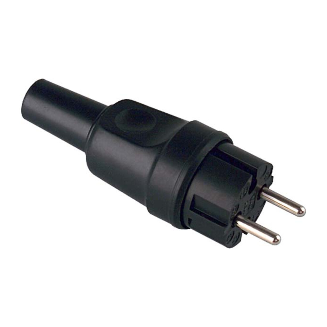 Bachmann Vollgummi-Konturenstecker 2-pol. sw 919.179