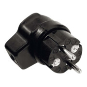Bachmann Vollgummi-Winkelstecker sw 919.171-3