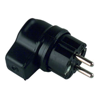 Bachmann Vollgummi-Winkelstecker sw 919.178