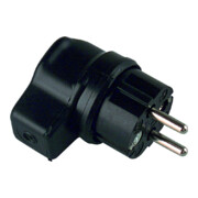 Bachmann Vollgummi-Winkelstecker sw 919.178