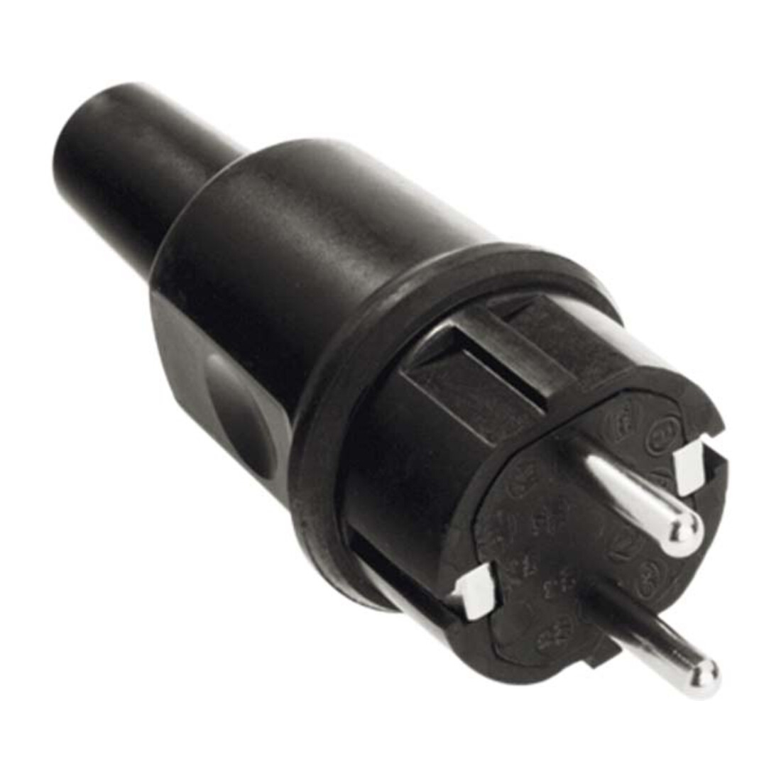Bachmann Vollgummistecker sw, montierbar 913.173