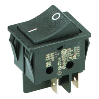 Bachmann Wippenschalter 924.095 16(8)A 250V 2polig schwarz