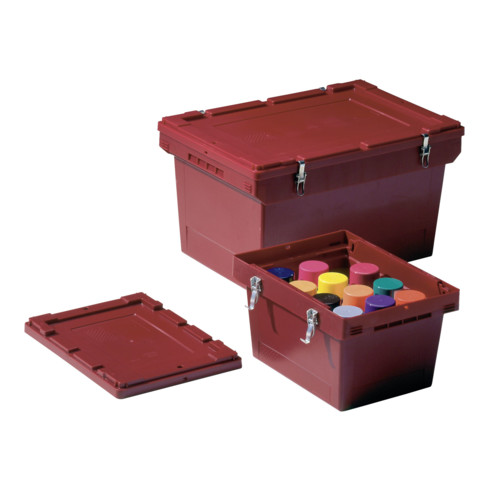 Bacs de distribution Bito série MB MBSG64321CLIP l 610 x l 410 x H 338 rouge pourpre