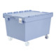 Bacs de distribution MB à fond double MBD86421DROLL-K l 800 x l 600 x H 553 bleu-1