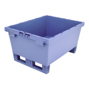Bacs de distribution MB à fond nervuré MB86421RKUFE l 800 x l 600 x H 523 bleu-g