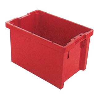 Bacs gerbables-emboîtables PP bleu L600xl400xH350mm LA-KA-PE