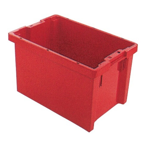 Bacs gerbables-emboîtables PP bleu L600xl400xH350mm LA-KA-PE