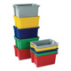 Bacs gerbables-emboîtables PP rouge L400xl280xH180mm-1