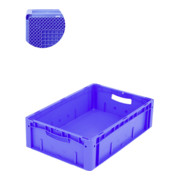 Bito Euro stacking container XL avec fond nervuré RX bleu 400 mm 600 mm