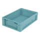 Bacs pour petit matériel KLT à fond nervuré Bito KLT64170R l 600 x l 400 x H 170 turq