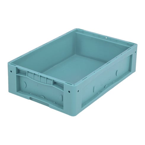 Bacs pour petit matériel KLT à fond nervuré Bito KLT64170R l 600 x l 400 x H 170 turq