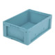 Bacs pour petit matériel KLT à fond nervuré Bito KLT64220R l 600 x l 400 x H 220 turq