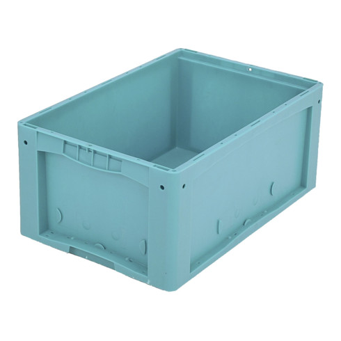 Bacs pour petit matériel KLT à fond nervuré Bito KLT64270R l 600 x l 400 x H 270 turq