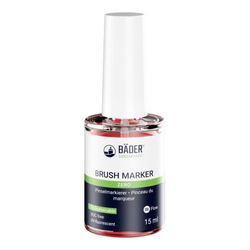 Bäder Marqueur pinceau Zero 15 ml tube rouge