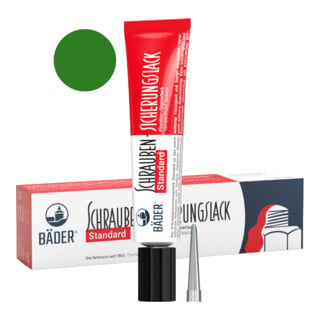 Bäder Vernis de sécurité pour vis Standard 20 ml tube vert