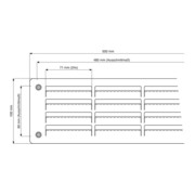 Badezimmerlüftung 9083 L L.500mm B.100mm Alu.-3